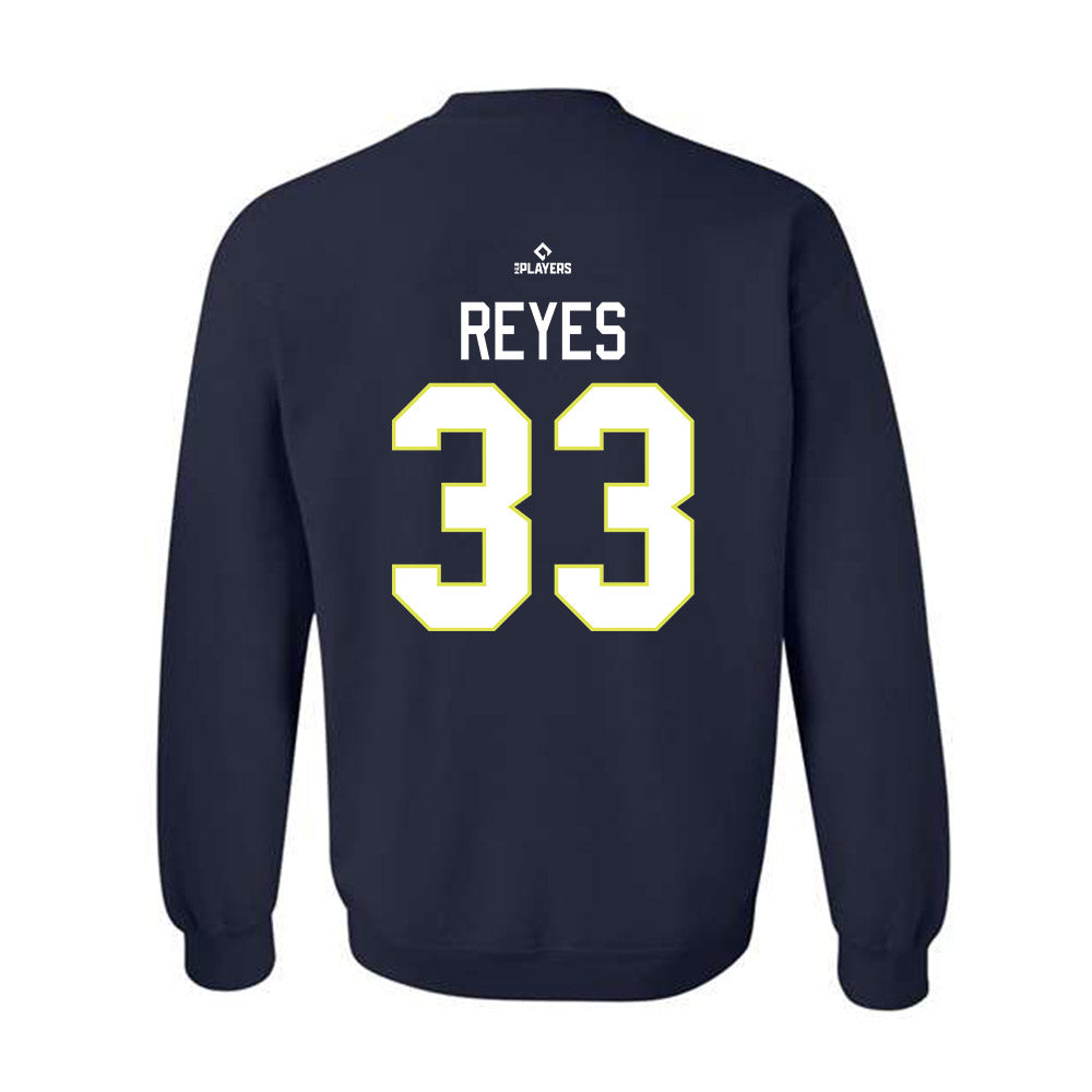 Columbia Fireflies - MILB Baseball : Jhon Reyes - Crewneck Sweatshirt-1