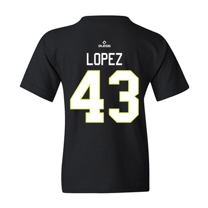 Columbia Fireflies - MILB Baseball : Daniel Lopez - Youth T-Shirt-1