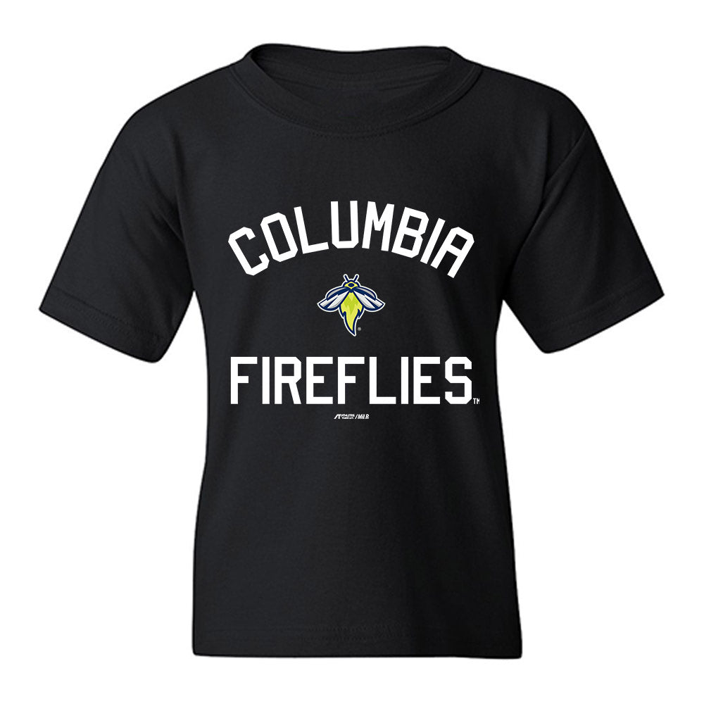 Columbia Fireflies - MILB Baseball : Daniel Lopez - Youth T-Shirt-0