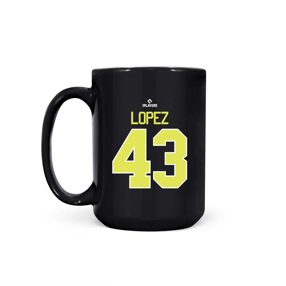 Columbia Fireflies - MILB Baseball : Daniel Lopez - Coffee Mug-1