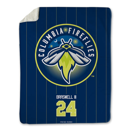 Columbia Fireflies - MILB Baseball : Michael Braswell III - Blanket-0