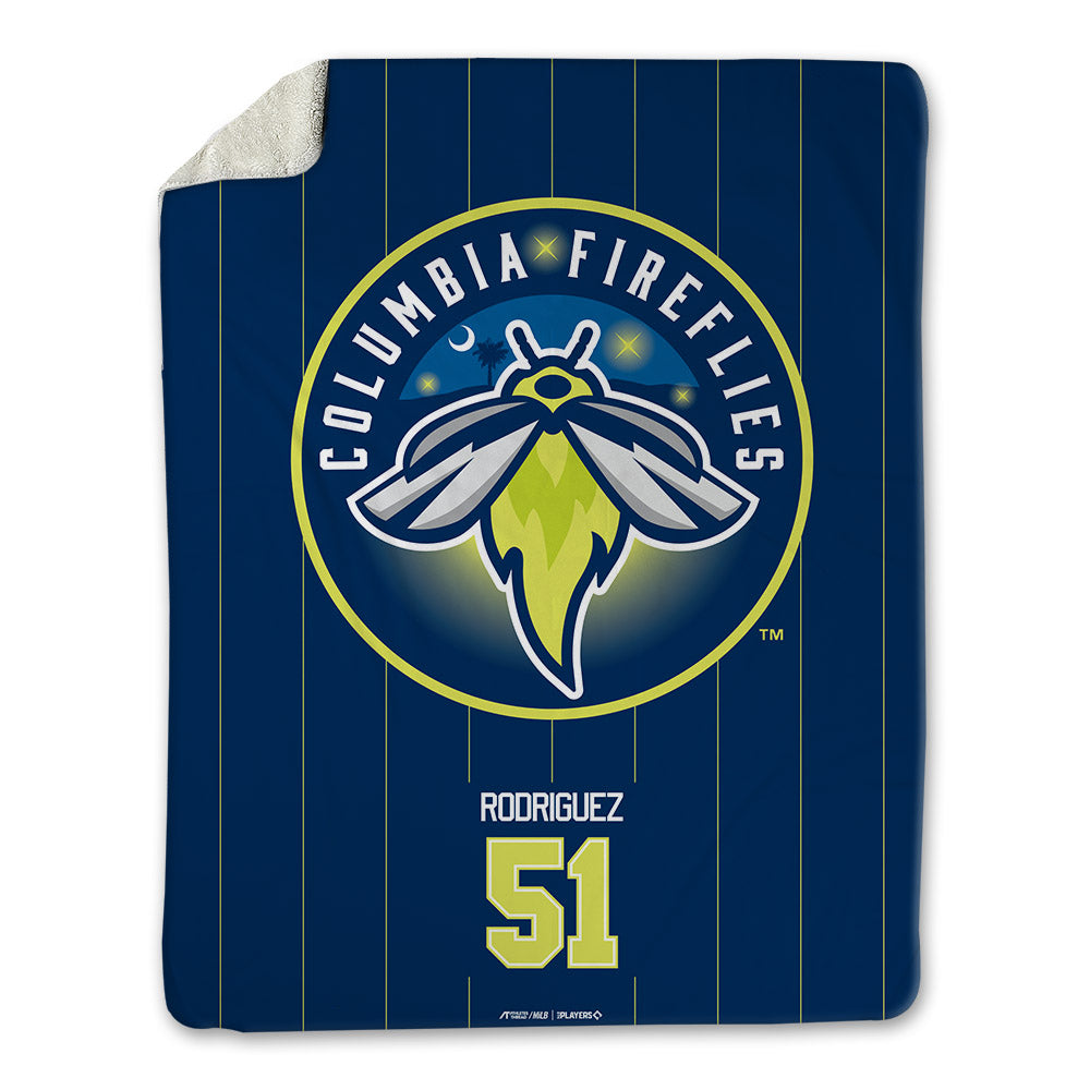 Columbia Fireflies - MILB Baseball : Darwin Rodriguez - Blanket-0