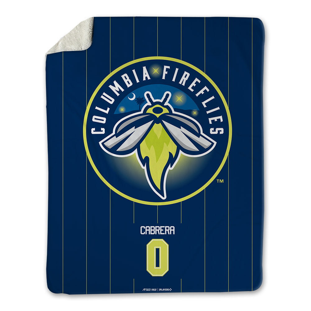 Columbia Fireflies - MILB Baseball : Roni Cabrera - Blanket-0