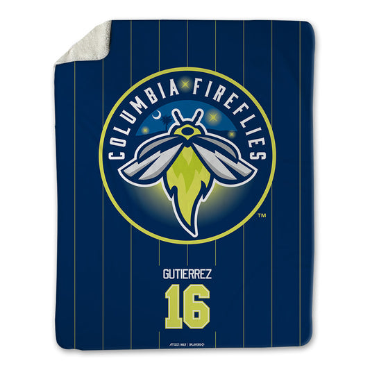 Columbia Fireflies - MILB Baseball : Jose Gutierrez - Blanket-0