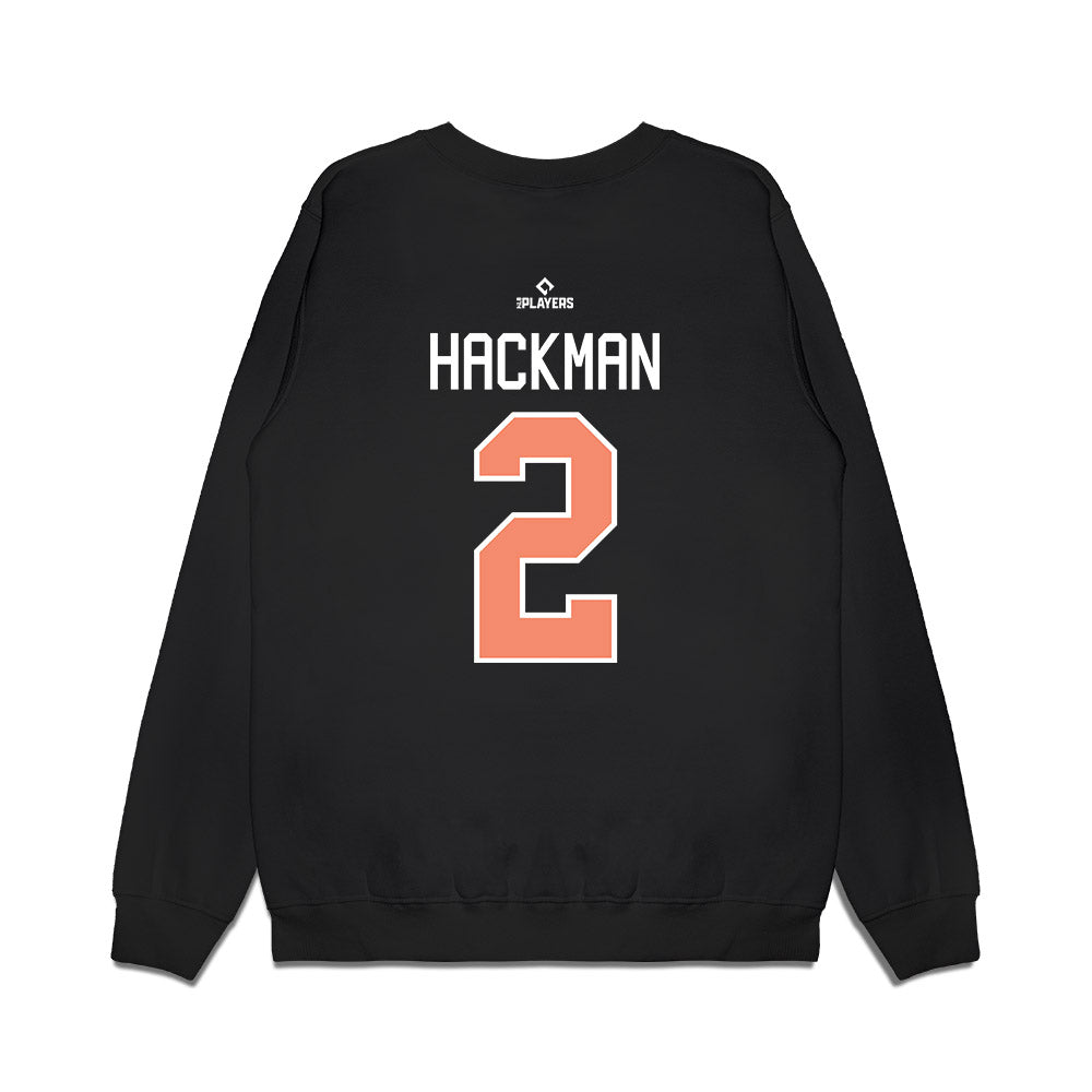 Columbus Clingstones - MILB Baseball : Owen Hackman - Premium Crewneck Sweatshirt-1