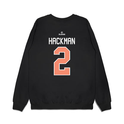 Columbus Clingstones - MILB Baseball : Owen Hackman - Premium Crewneck Sweatshirt-1