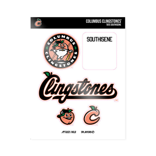 Columbus Clingstones - MILB Baseball : Tate Southisene - Sticker Sheet-0