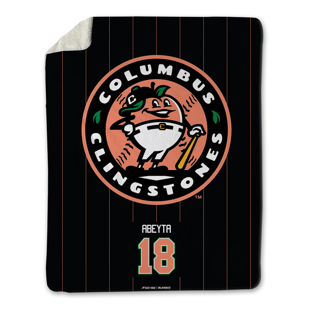 Columbus Clingstones - MILB Baseball : Blane Abeyta - Blanket-0