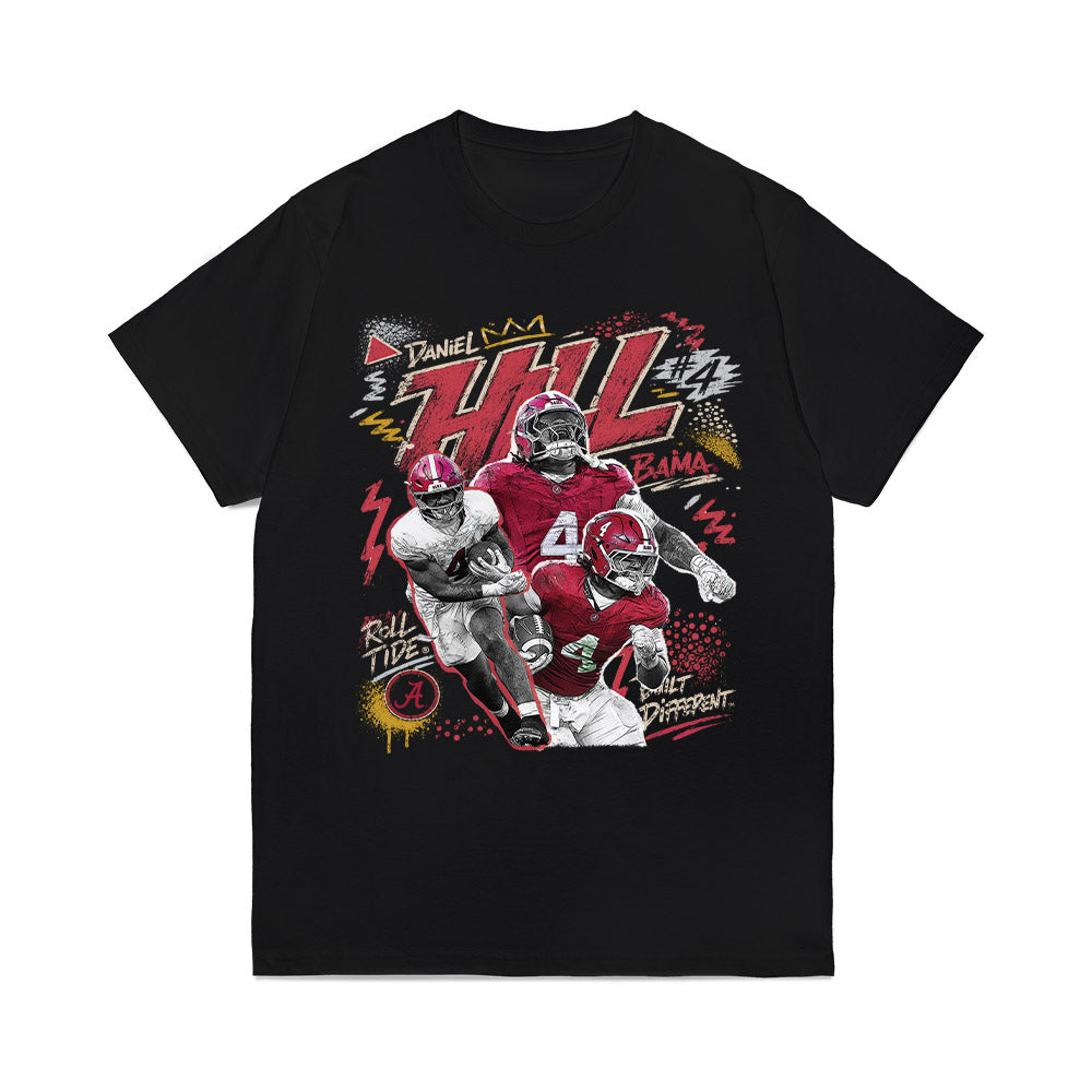 Alabama - NCAA Football : Daniel Hill - Collage Comfort Colors T-Shirt-0