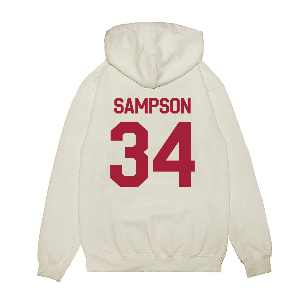 Oklahoma - University of Oklahoma - NCAA Baseball : Beau Sampson - 2026 National Champions Premium Hooded Sweatshirt-1