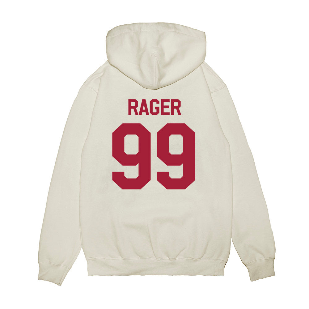 Oklahoma - University of Oklahoma - NCAA Baseball : Cord Rager - 2026 National Champions Premium Hooded Sweatshirt-1