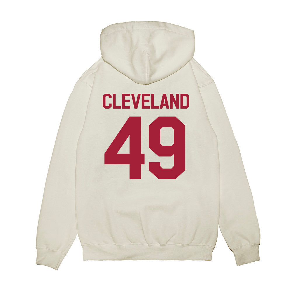Oklahoma - University of Oklahoma - NCAA Baseball : Jackson Cleveland - 2026 National Champions Premium Hooded Sweatshirt-1