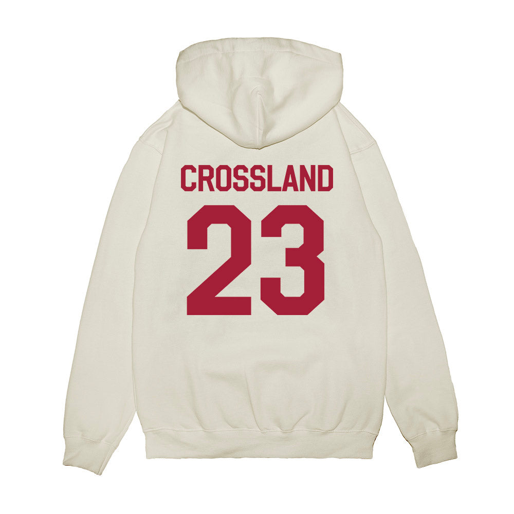 Oklahoma - University of Oklahoma - NCAA Baseball : Cade Crossland - 2026 National Champions Premium Hooded Sweatshirt-1