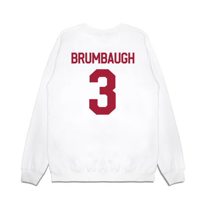 Oklahoma - University of Oklahoma - NCAA Baseball : Cayden Brumbaugh - 2026 National Champions Premium Crewneck Sweatshirt-1