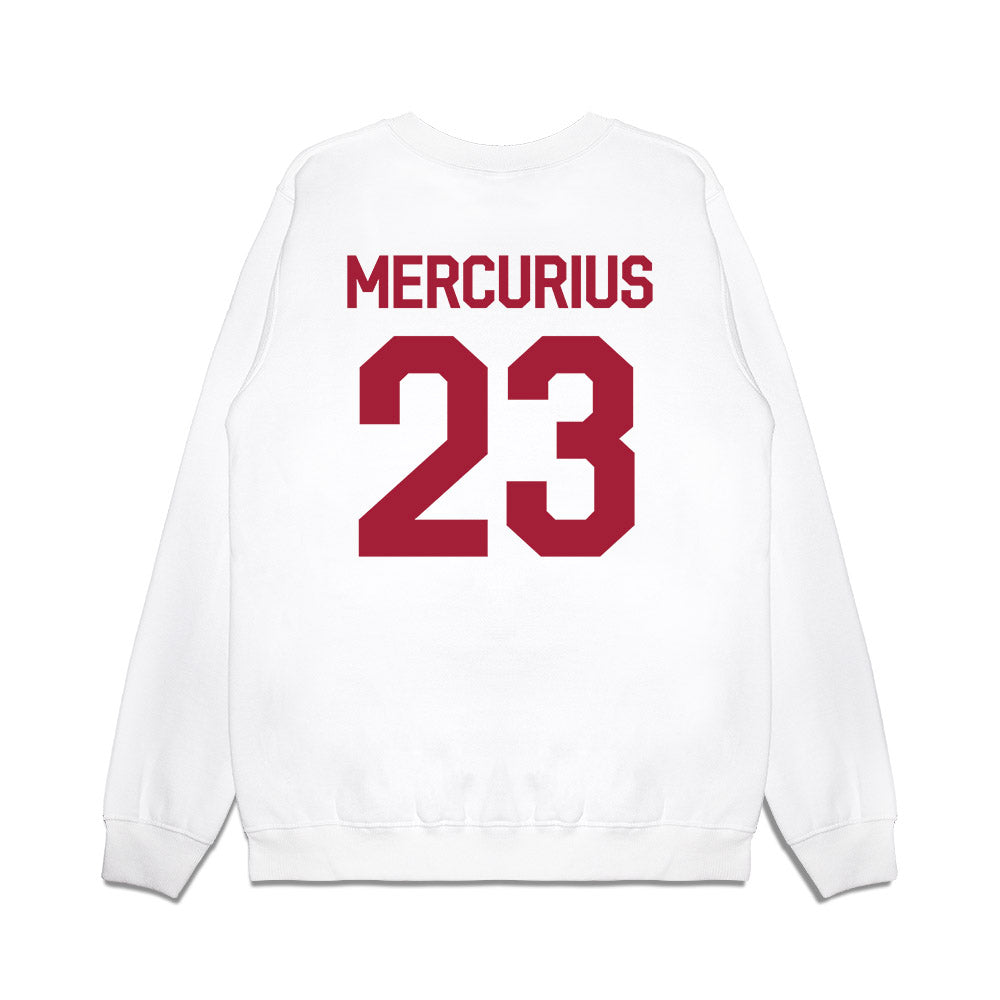 Oklahoma - University of Oklahoma - NCAA Baseball : Alexander Mercurius - 2026 National Champions Premium Crewneck Sweatshirt-1