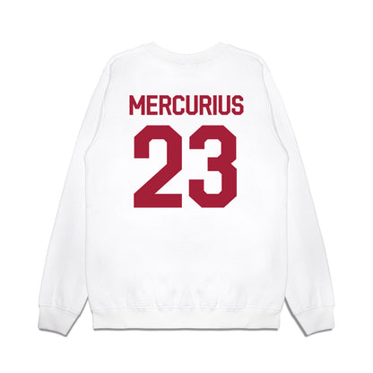 Oklahoma - University of Oklahoma - NCAA Baseball : Alexander Mercurius - 2026 National Champions Premium Crewneck Sweatshirt-1