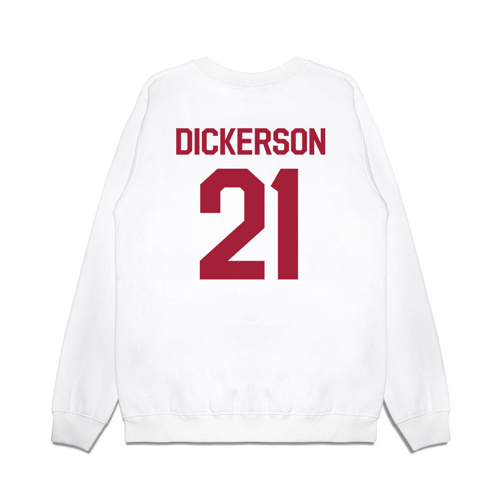 Oklahoma - University of Oklahoma - NCAA Baseball : Drew Dickerson - 2026 National Champions Premium Crewneck Sweatshirt-1