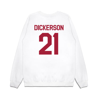 Oklahoma - University of Oklahoma - NCAA Baseball : Drew Dickerson - 2026 National Champions Premium Crewneck Sweatshirt-1