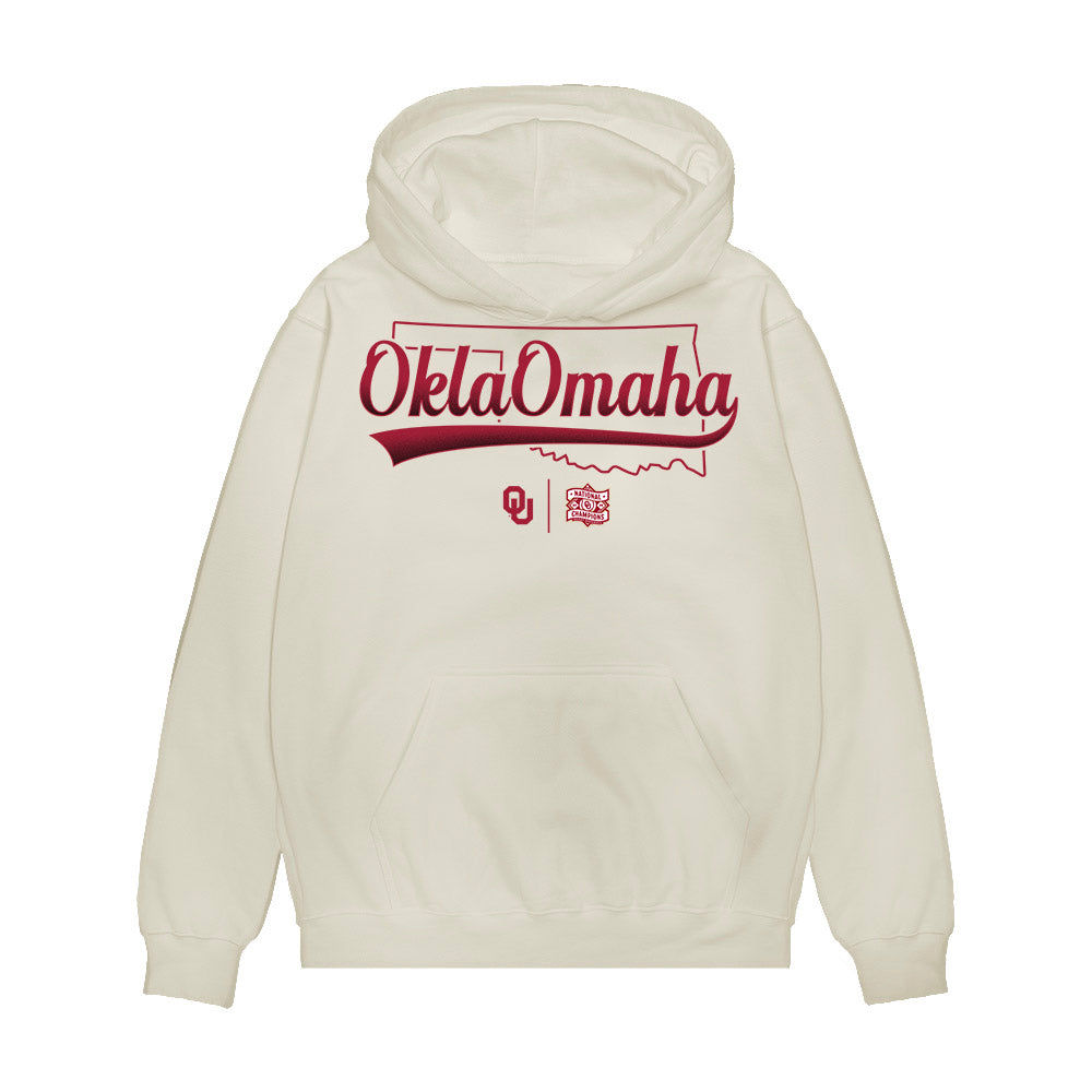 Oklahoma - University of Oklahoma - NCAA Baseball : Dylan Tate - 2026 National Champions Premium Hooded Sweatshirt-0