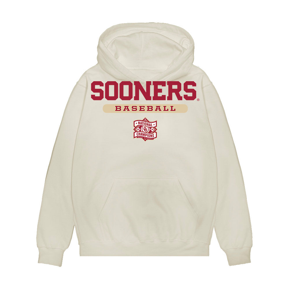 Oklahoma - NCAA Baseball : 2026 National Champions Premium Hooded Sweatshirt-0