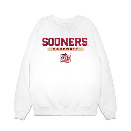 Oklahoma - NCAA Baseball : 2026 National Champions Premium Crewneck Sweatshirt-0