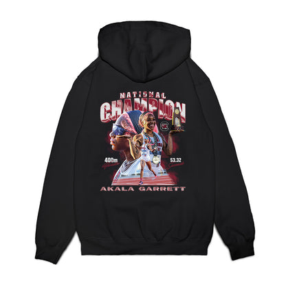 South Carolina - NCAA Womens Track & Field : Akala Garrett - National Champion Collage Premium Hooded Sweatshirt-1