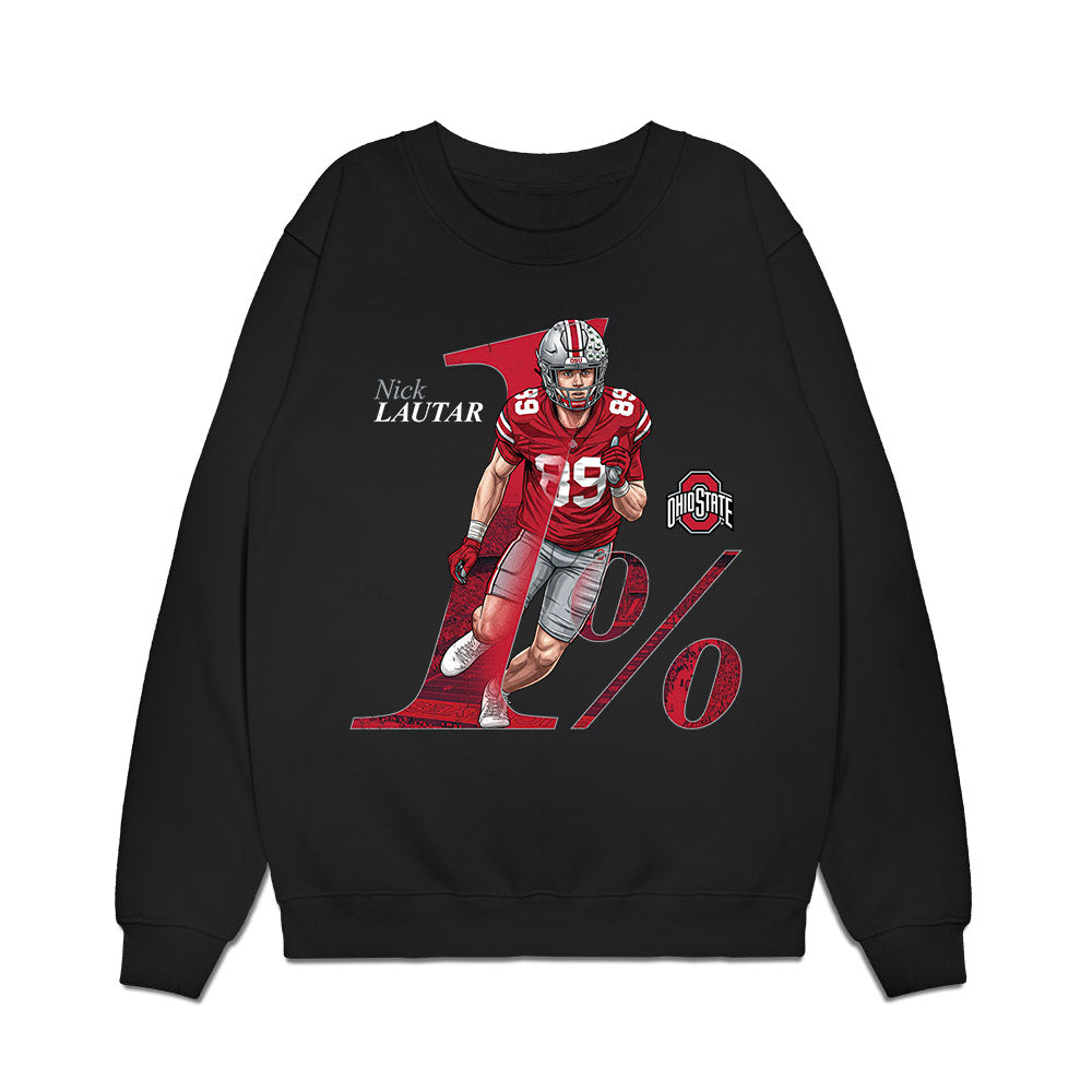 Ohio State - NCAA Football : Nick Lautar - Collage Premium Crewneck Sweatshirt-0