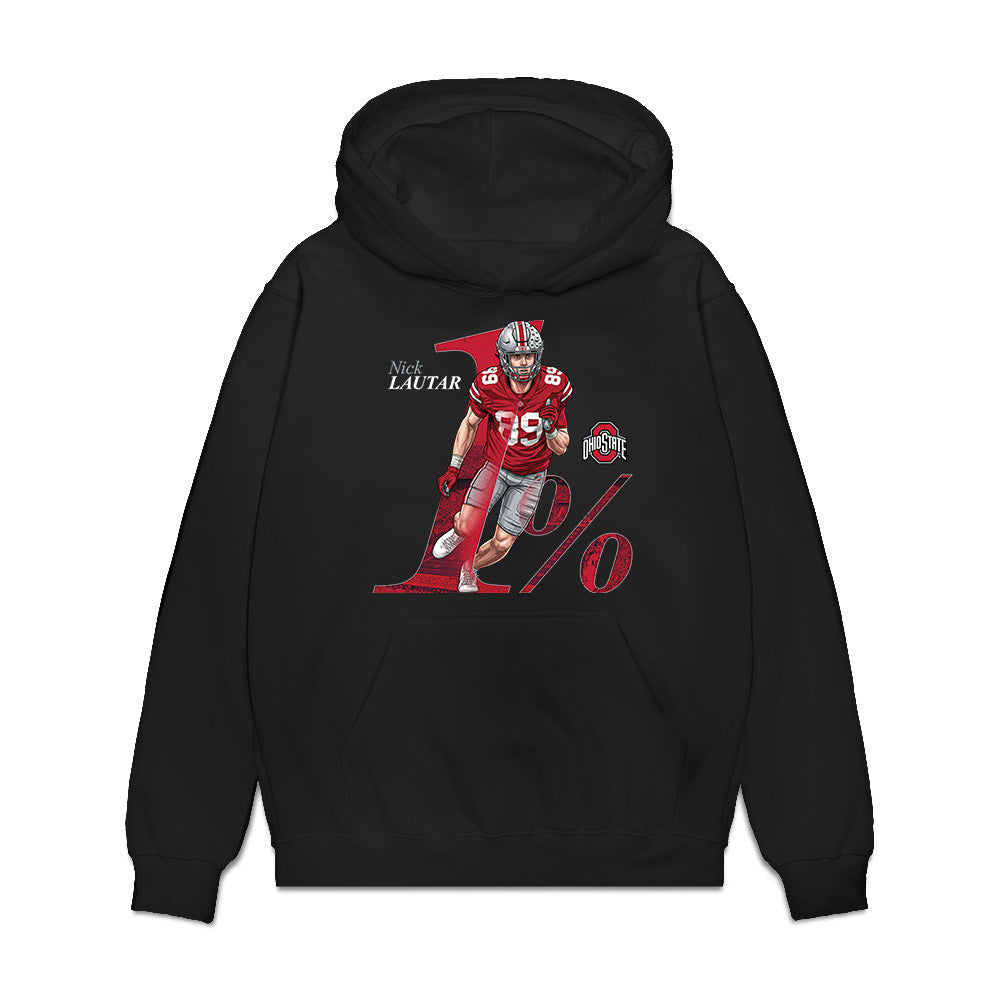 Ohio State - NCAA Football : Nick Lautar - Collage Premium Hooded Sweatshirt-0