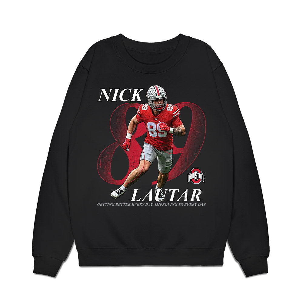 Ohio State - NCAA Football : Nick Lautar - Breakthrough Premium Crewneck Sweatshirt-0