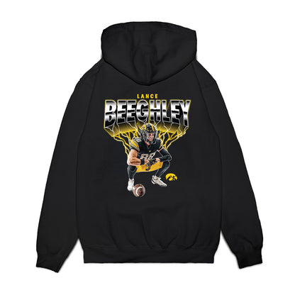 Iowa - NCAA Football : Lance Beeghley - Collage Premium Hooded Sweatshirt-1