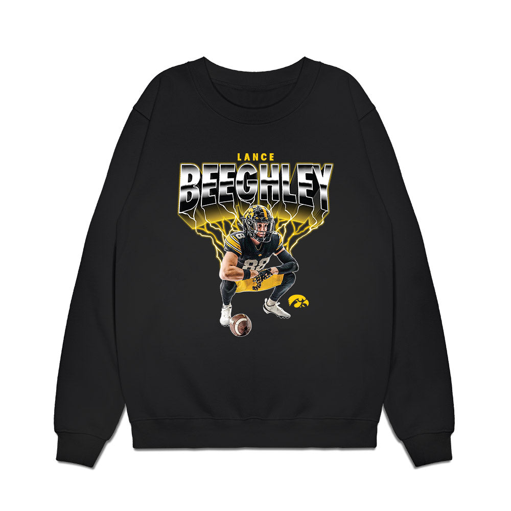 Iowa - NCAA Football : Lance Beeghley - Collage Premium Crewneck Sweatshirt-0