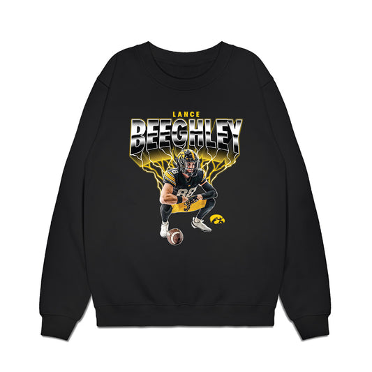 Iowa - NCAA Football : Lance Beeghley - Collage Premium Crewneck Sweatshirt-0
