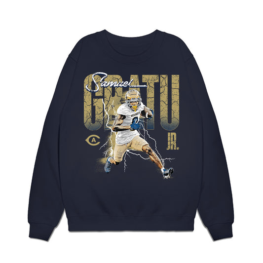 UC Davis - NCAA Football : Samuel Gbatu Jr - Collage Premium Crewneck Sweatshirt-0