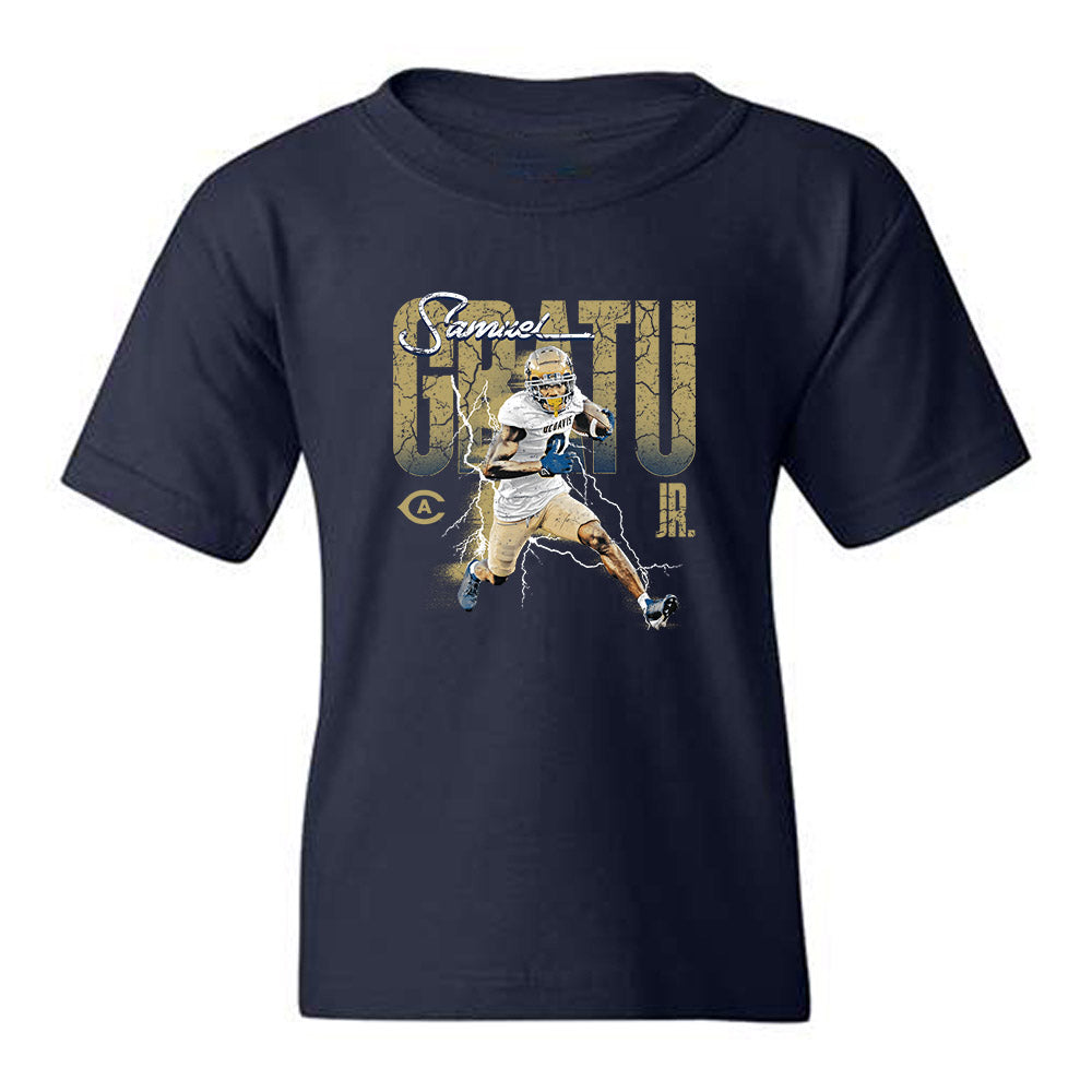 UC Davis - NCAA Football : Samuel Gbatu Jr - Collage Youth T-Shirt-0