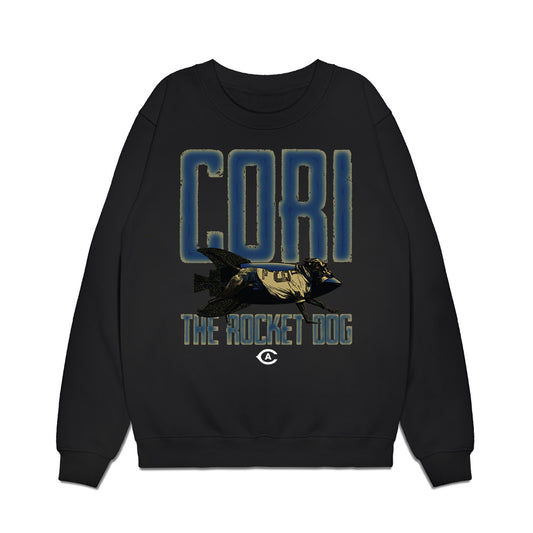 UC Davis - NCAA Football : Cori The Rocket Dog Premium Crewneck Sweatshirt-0