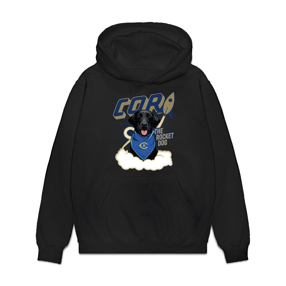 UC Davis - : Cori The Rocket Dog - Premium Hooded Sweatshirt-0