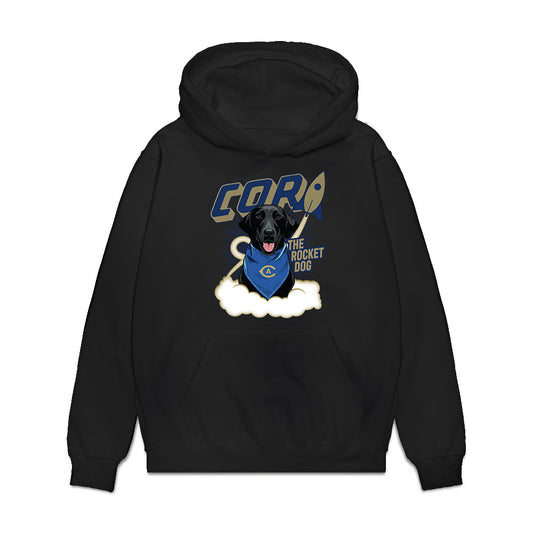 UC Davis - : Cori The Rocket Dog - Premium Hooded Sweatshirt-0