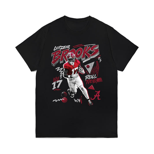 Alabama - NCAA Football : Lotzeir Brooks - Collage Comfort Colors T-Shirt-0
