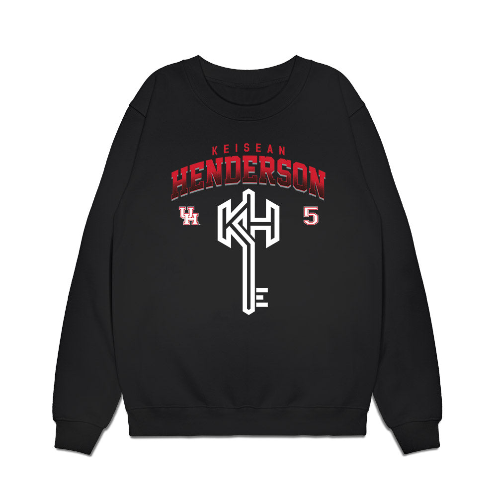Houston - NCAA Football : Keisean Henderson - Graphic Premium Crewneck Sweatshirt-0