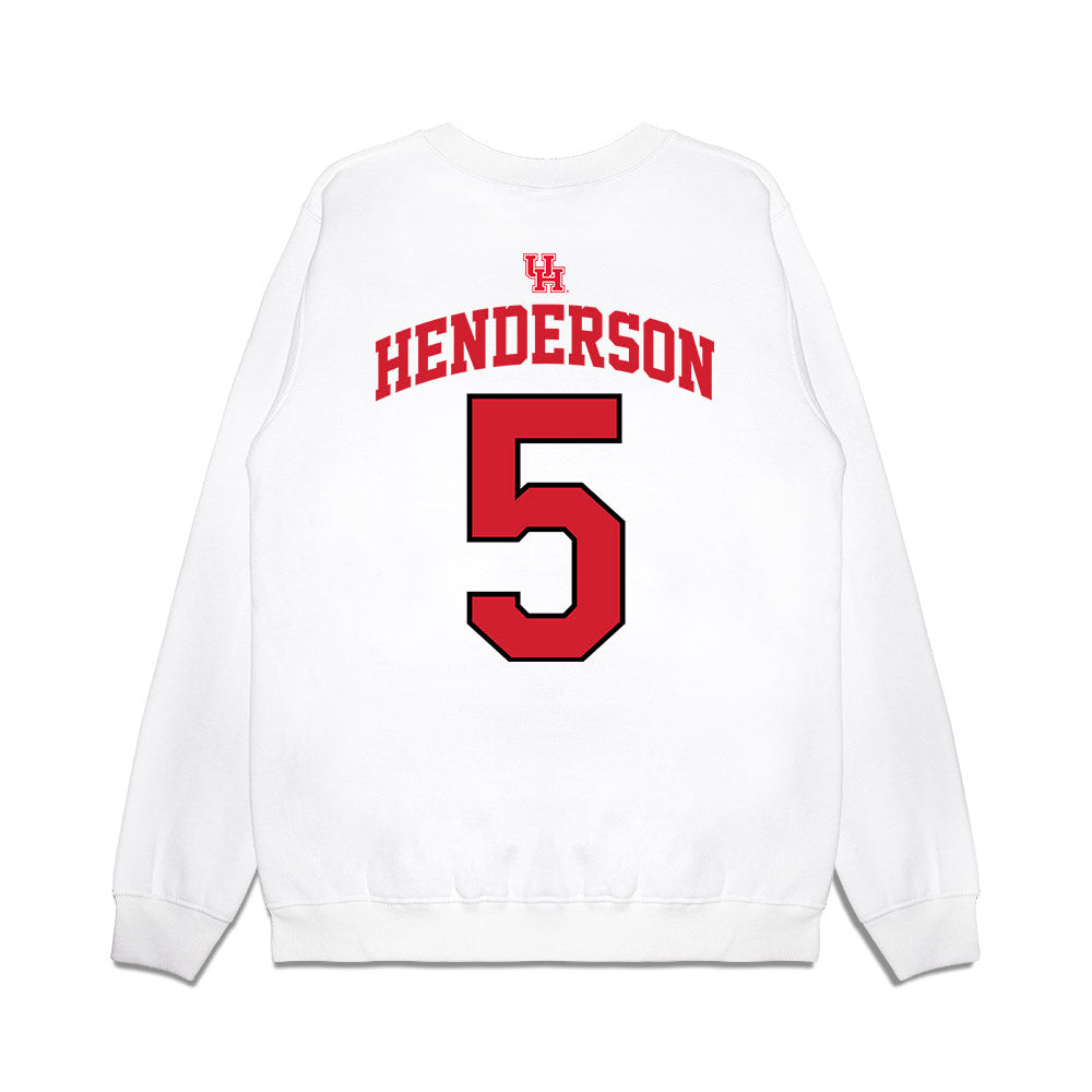 Houston - NCAA Football : Keisean Henderson - Graphic Premium Crewneck Sweatshirt-1