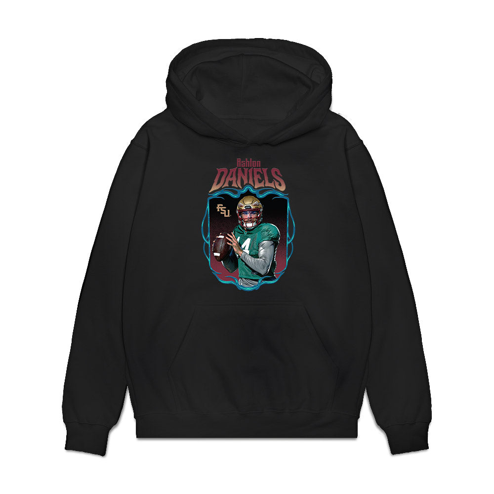 FSU - NCAA Football : Ashton Daniels - Collage Premium Hooded Sweatshirt-0
