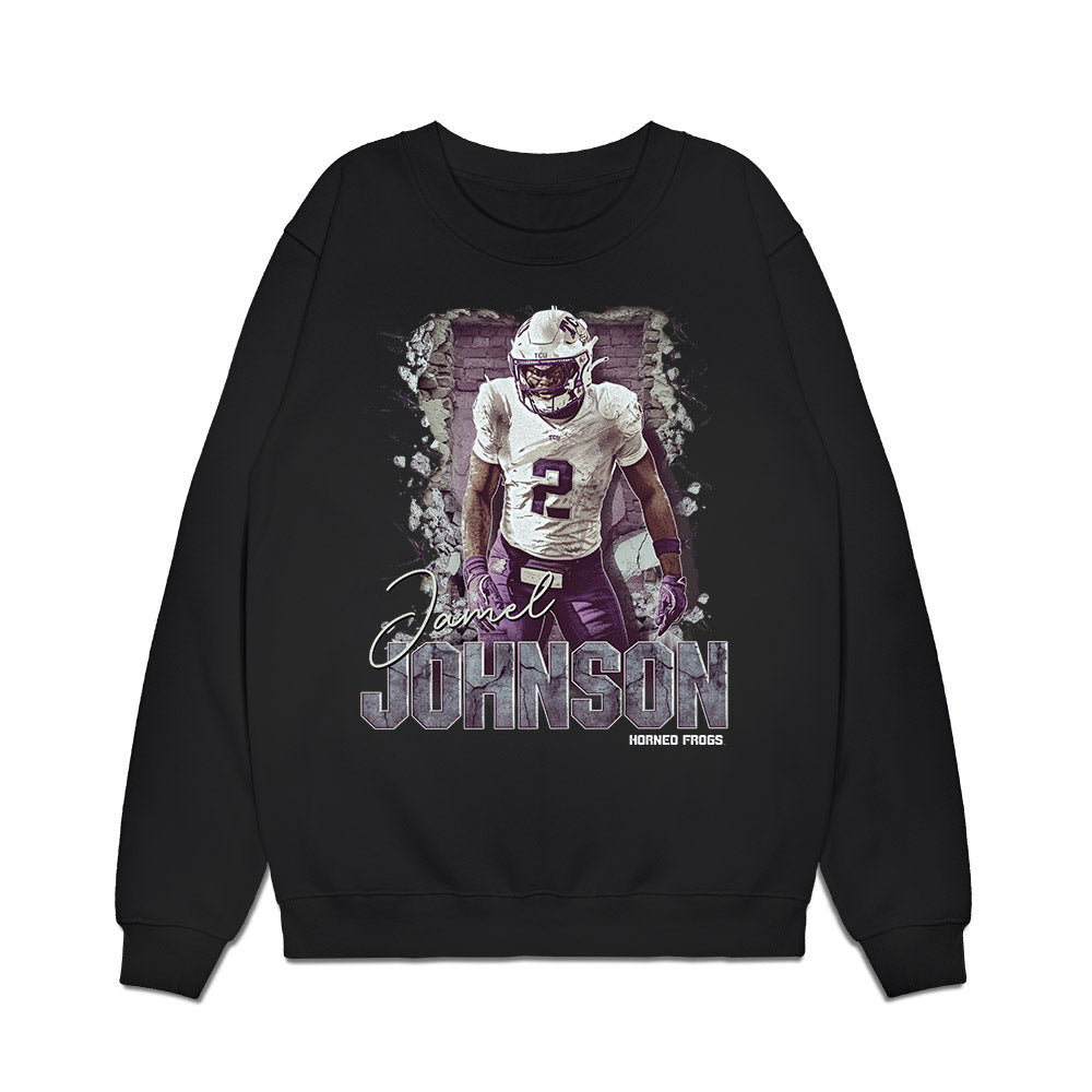 TCU - NCAA Football : Jamel Johnson - Legacy Premium Crewneck Sweatshirt-0