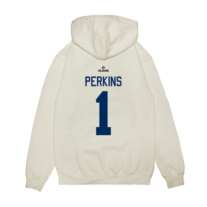 Columbus Clippers - MILB Baseball : Blake Perkins - Premium Hooded Sweatshirt-1