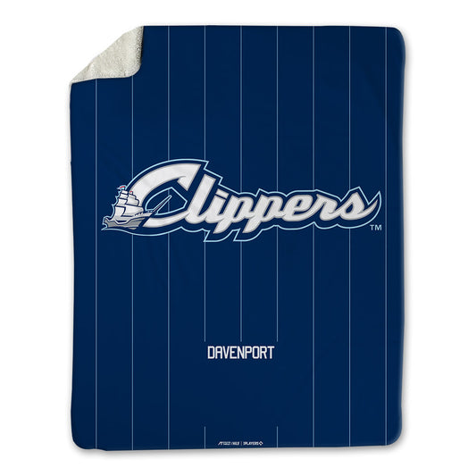 Columbus Clippers - MILB Baseball : Aaron Davenport - Blanket-0