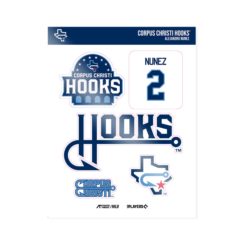 CC Hooks - MILB Baseball : Alejandro Nunez - Sticker Sheet-0