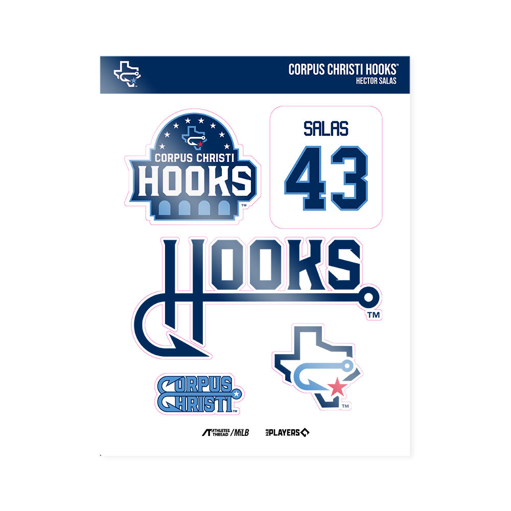 CC Hooks - MILB Baseball : Hector Salas - Sticker Sheet-0