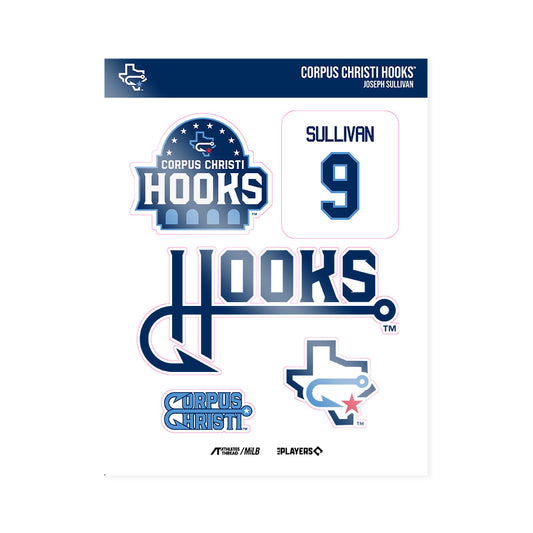 CC Hooks - MILB Baseball : Joseph Sullivan - Sticker Sheet-0