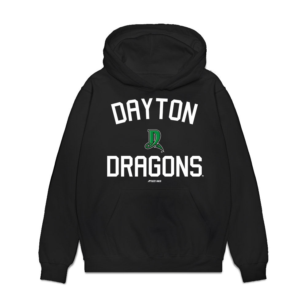 Dayton Dragons - MILB Baseball : Kyle Henley - Premium Hooded Sweatshirt-0