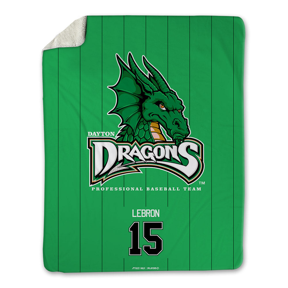 Dayton Dragons - MILB Baseball : Justin Lebron - Blanket-0