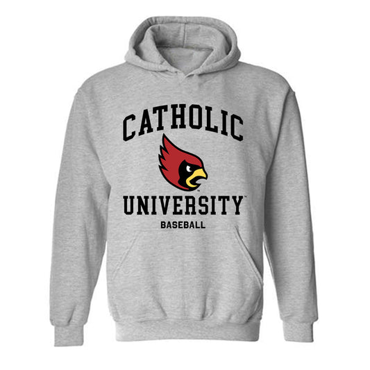 Catholic - NCAA Baseball : Daniel Hinchcliff - Classic Shersey Hooded Sweatshirt-0